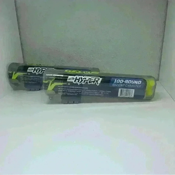 Lot Of 2 NERF Hyper Toy Gel 100-Round Refill Canister for Ages 14 and Up - Picture 2 of 5